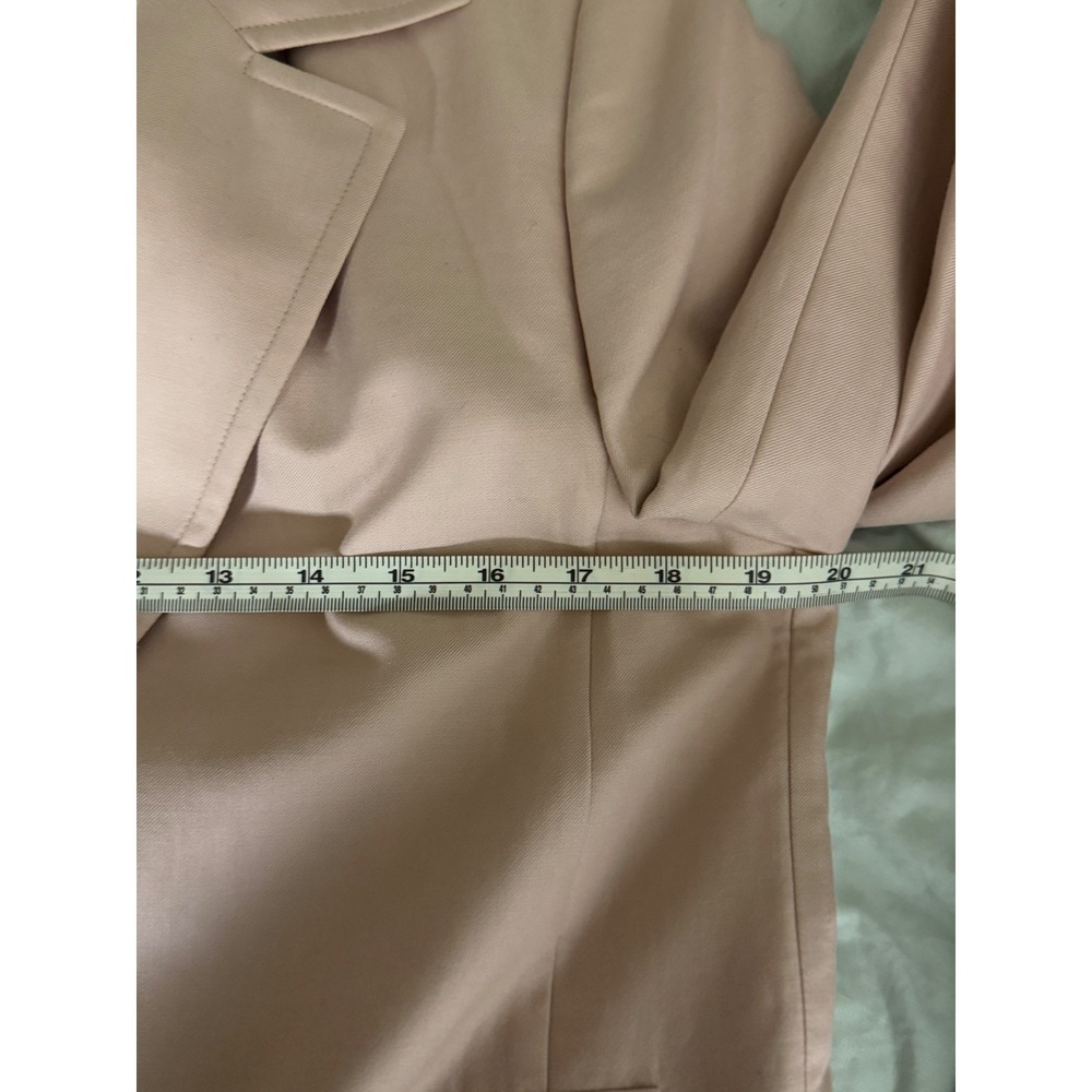 Akris Pink Silk Blend Open Front Blazer Jacket Made in Italy US 8 - Picture 9 of 9